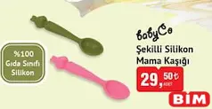 BABYCO ŞEKİLLİ SİLİKON MAMA KAŞIĞI